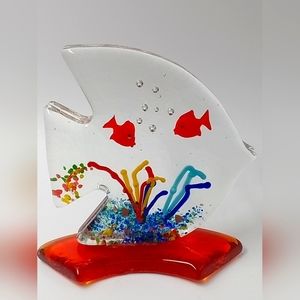 FISH PAPERWEIGHT, MADE IN VENICE ITALY